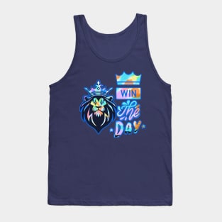 Colorful LION WINNER Quote Tank Top